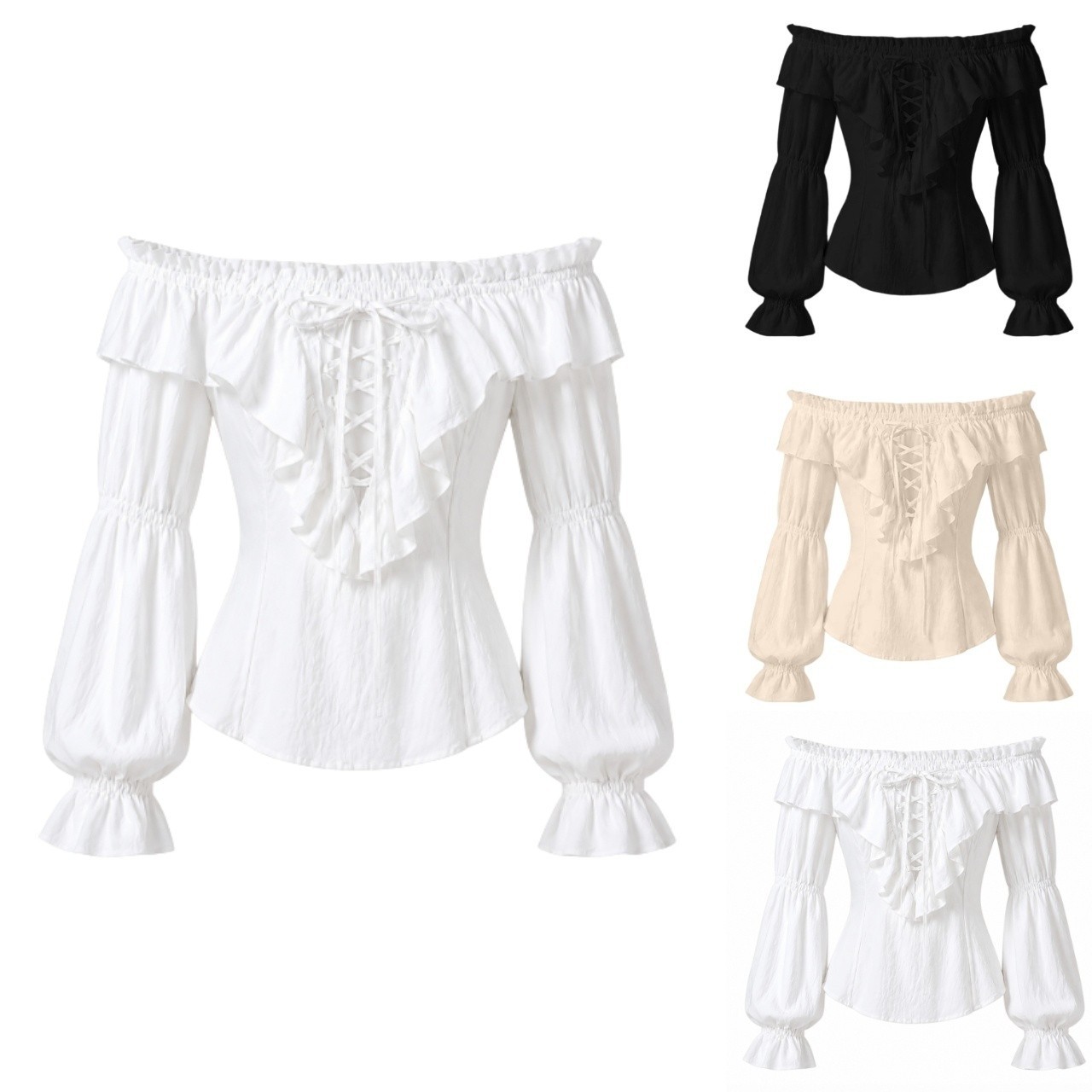 Shirts - Blouse de pirate pour femmes, costume