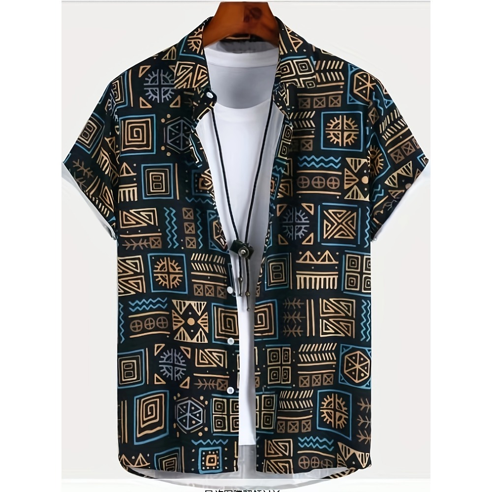 Vintage Hawaiian Floral Shirt - Chemise Hawaïenne Homme Respirante en Tissu