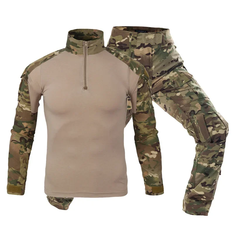 Tactical Military Shirt Cargo - Ensemble uniforme tactique de combat pour
