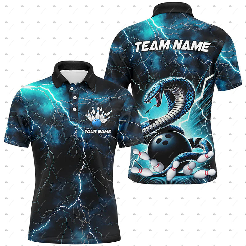 Short Sleeve Bowling Shirt Retro - Chemises Polo à manches courtes personnalisées