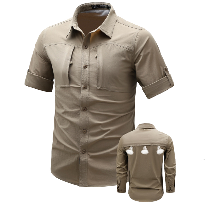 Tactical Military Shirt Cargo - Chemises cargo à manches longues pour