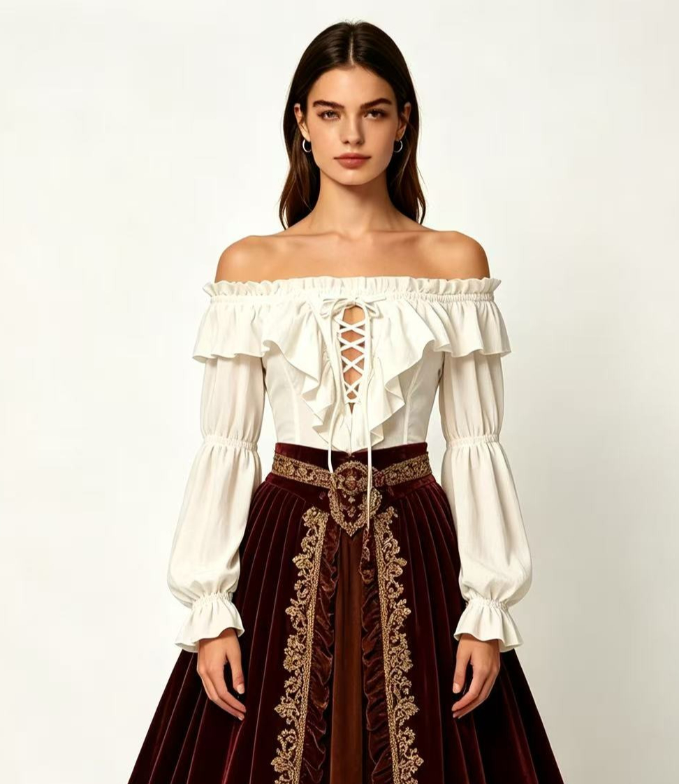 Blouse de pirate pour femmes,  - Shirts avis et prix