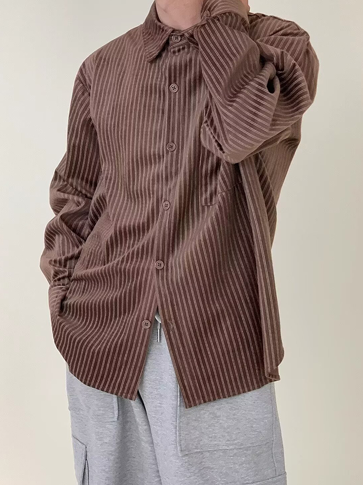 Chemises élégantes en velours  - Corduroy Button Up Shirt Men avis et prix