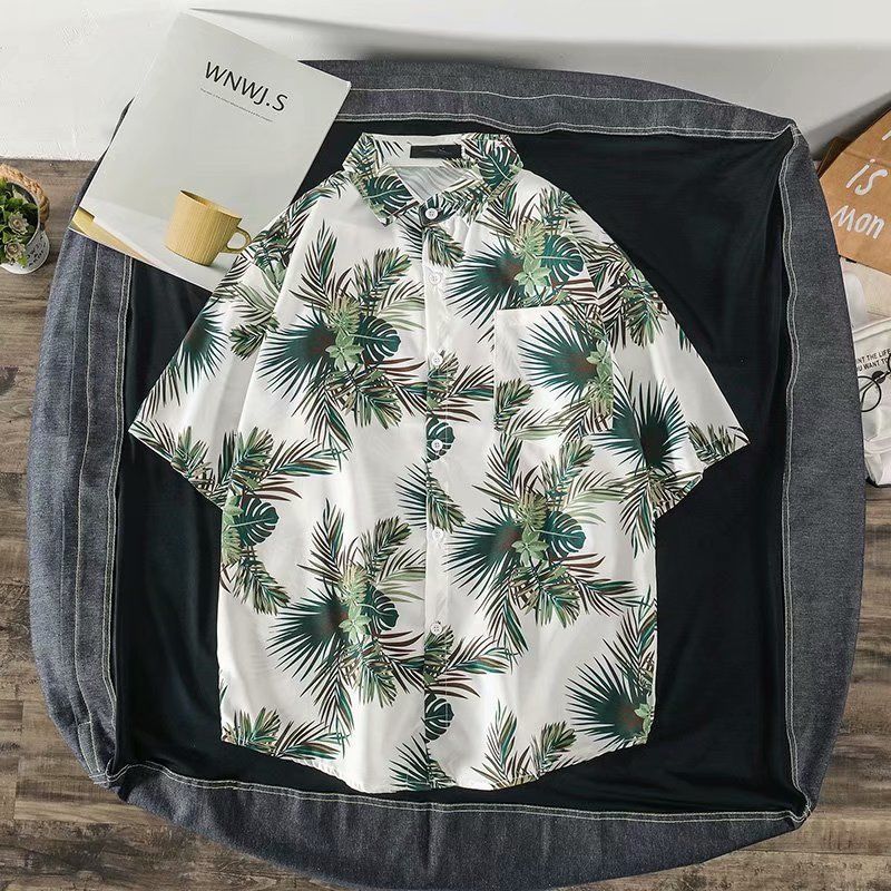 Chemise hawaïenne à manches co - Vintage Hawaiian Floral Shirt avis et prix