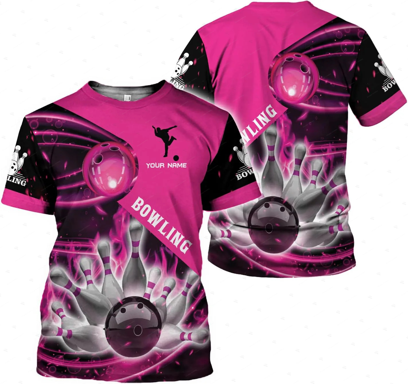 Nom personnalisé dégradé Bowli - Short Sleeve Bowling Shirt Retro avis et prix