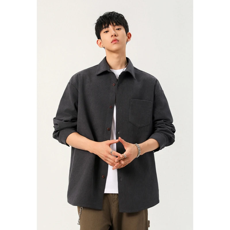 Haut en velours côtelé à bouto - Corduroy Button Up Shirt Men avis et prix
