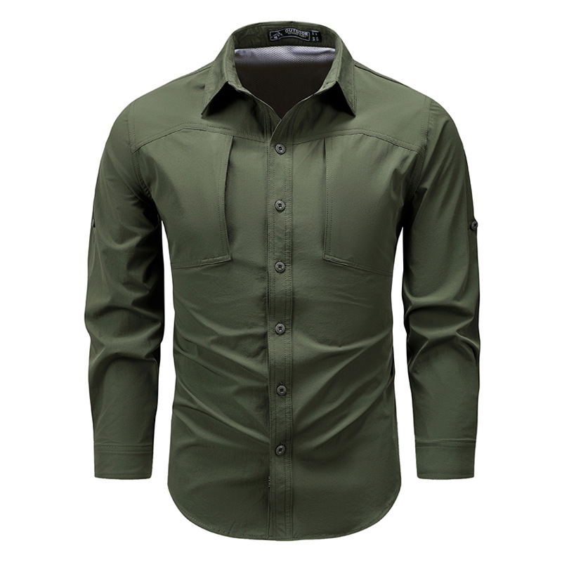 Chemises cargo à manches longu - Tactical Military Shirt Cargo avis et prix