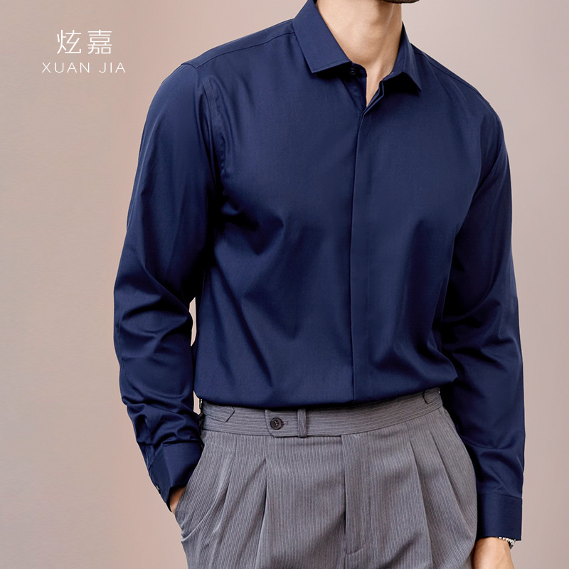 Chemise en soie pour homme, no - Mens Satin Silk Dress Shirt avis et prix