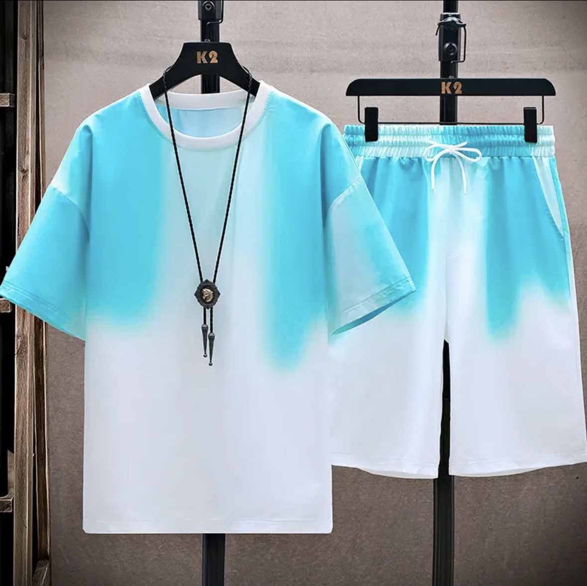 Nouvel ensemble d'été en soie  - Shirts avis et prix