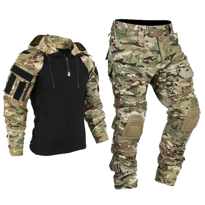 Uniforme tactique pour hommes, - Tactical Military Shirt Cargo avis et prix