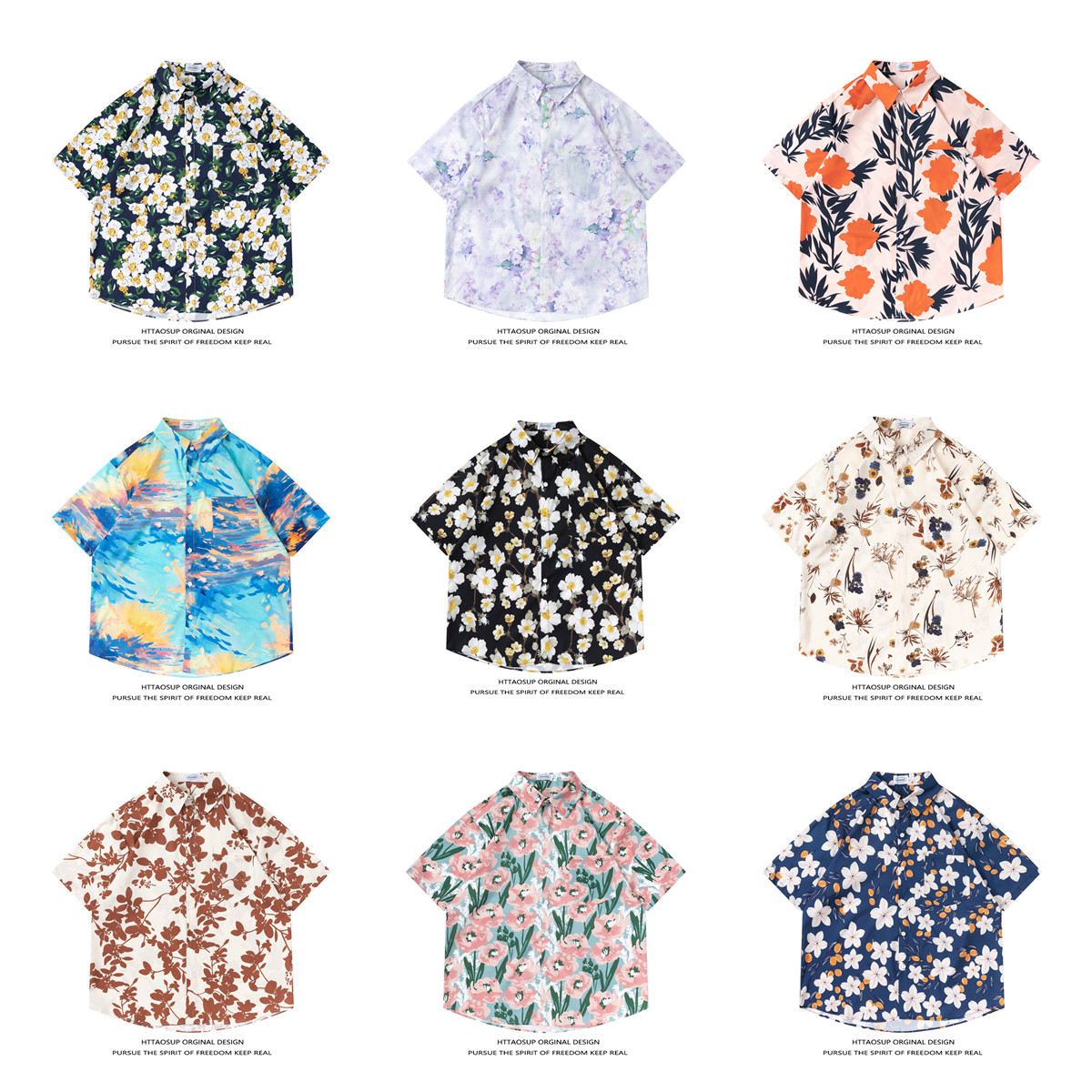 HTTAOSUP Chemise d'été à manch - Vintage Hawaiian Floral Shirt avis et prix